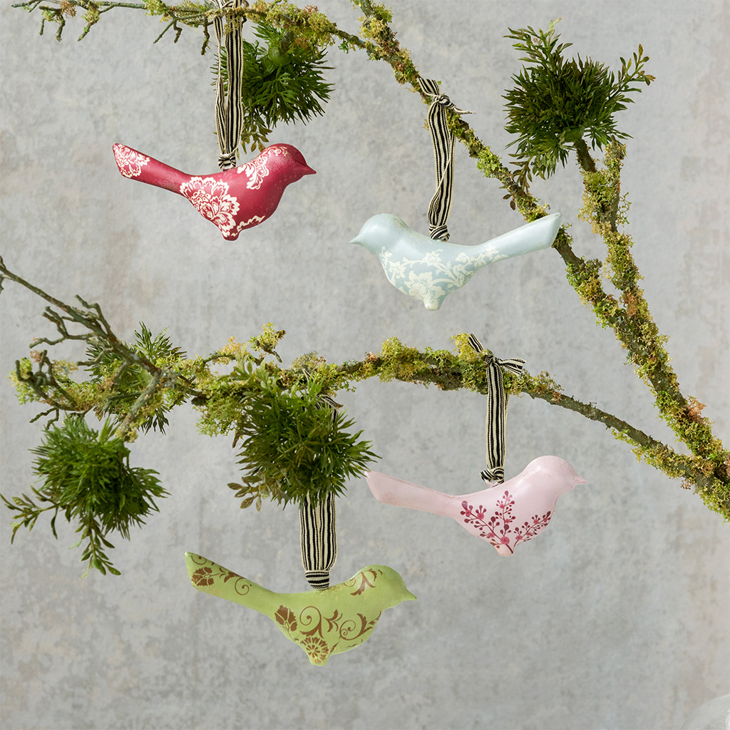 Décoration suspendue branche d'oiseau en métal, brun rouille, 36 x 10 cm -  Votre boutique en ligne suisse d'articles en matières naturelles