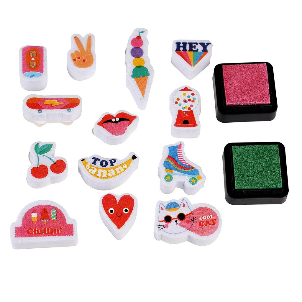 Set of mini stamps Top Banana