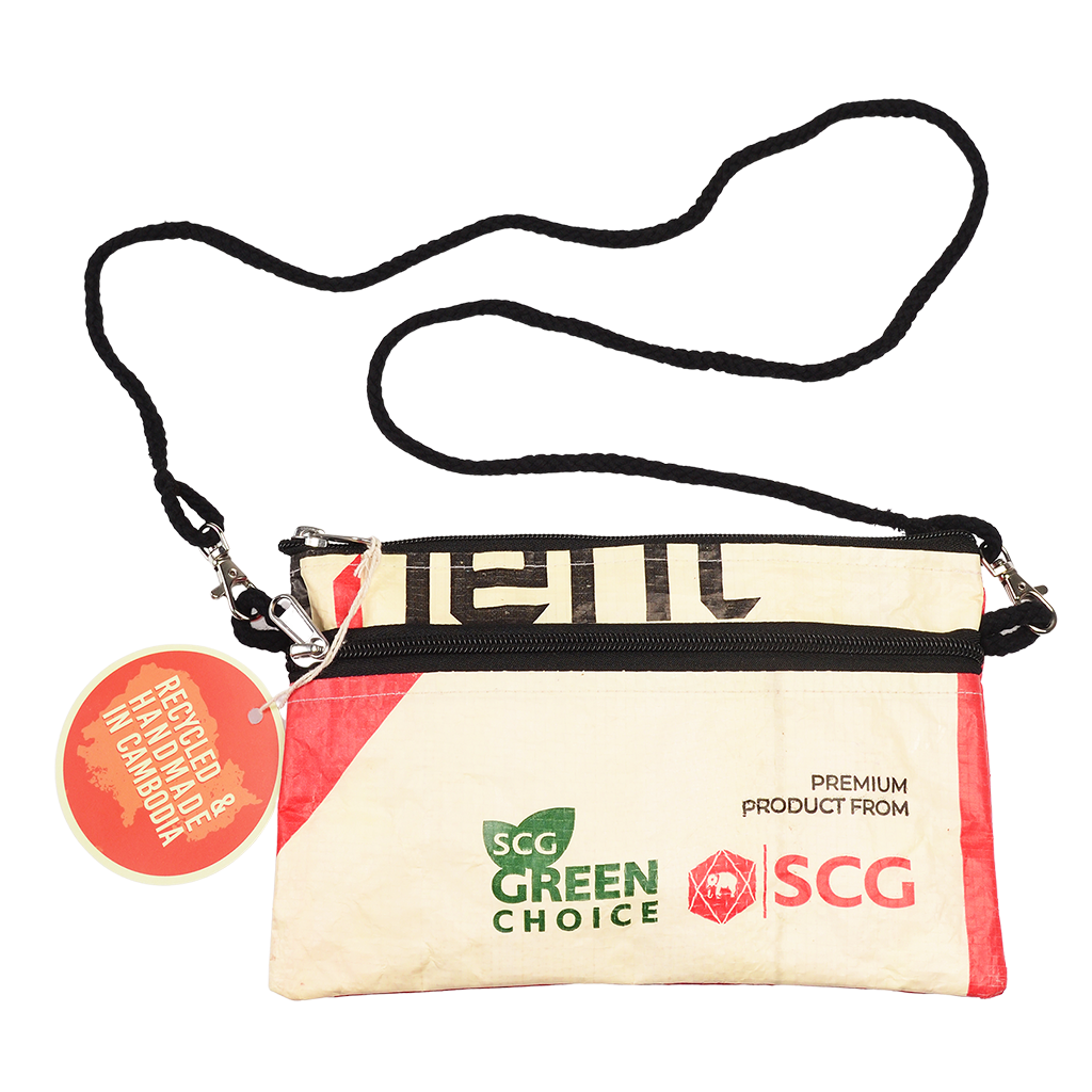 Recycled Cement Bag Travel Pouch