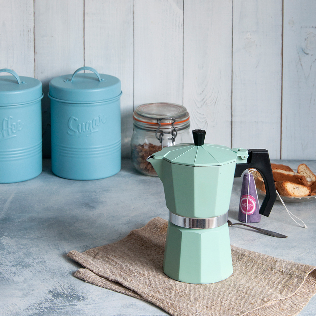 Stovetop Moka Pot, Mint Green – Tea + Linen