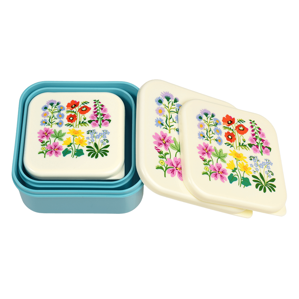 Snack boxes (set of 3) - Wild Flowers