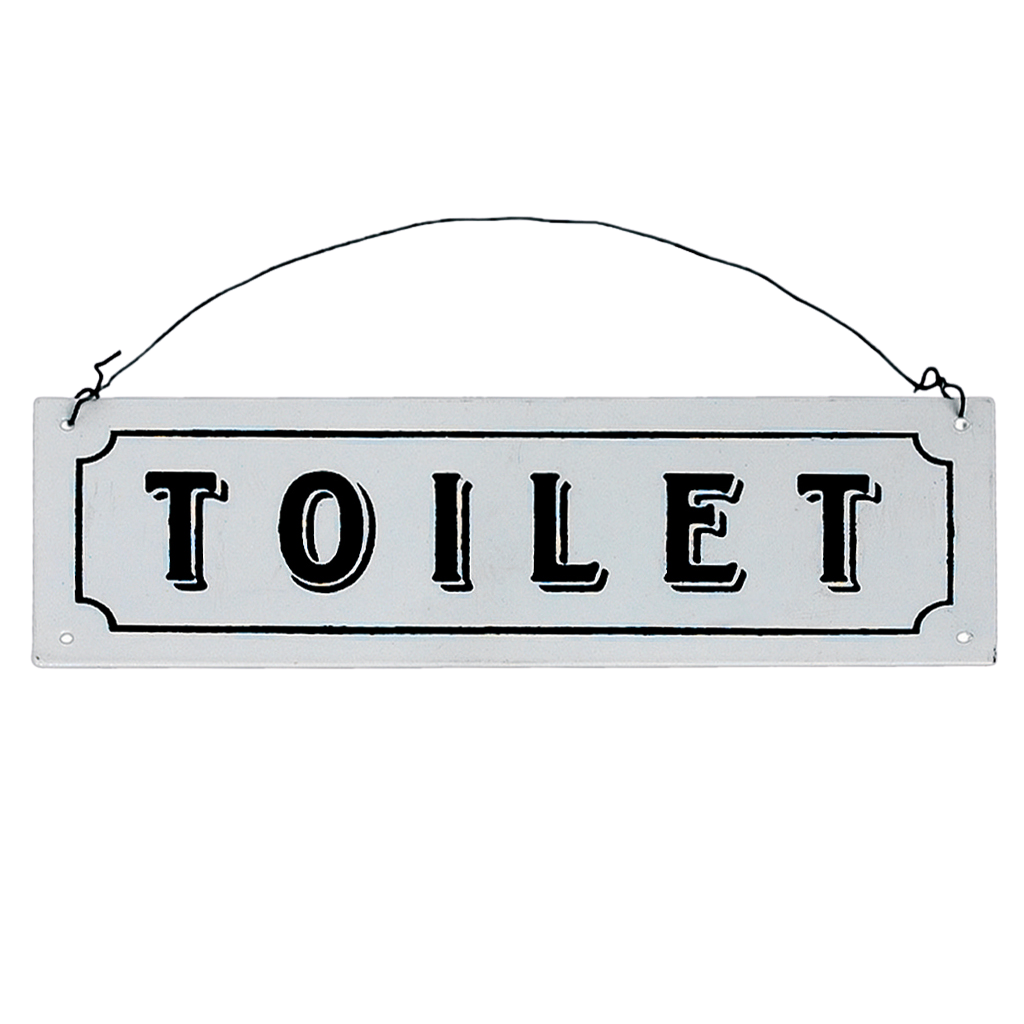 ﻿TOILET METAL SIGN | ﻿Rex London