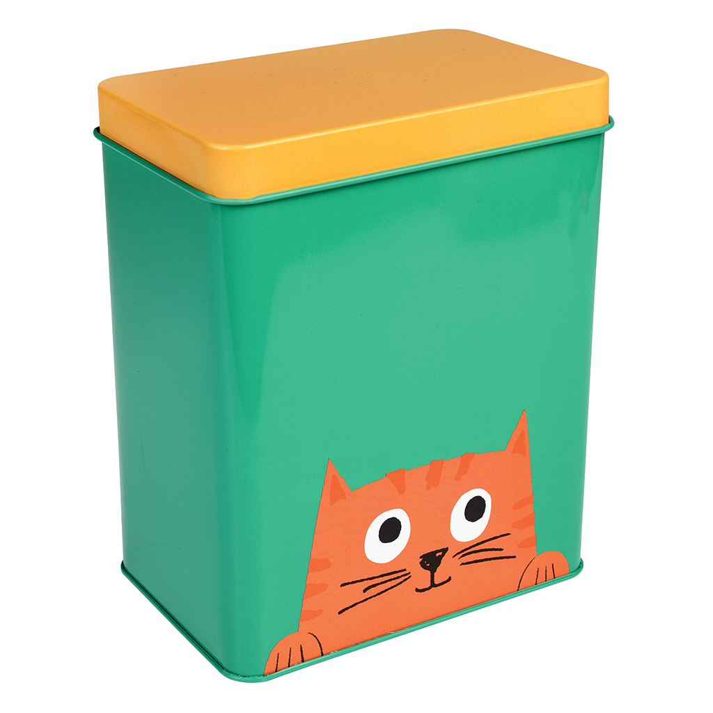 Cat pet food tin Chester the Cat Rex London