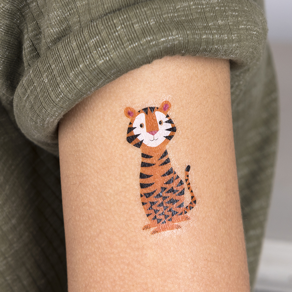 Britania Tiger Krunch  Armband Temporary Tattoo