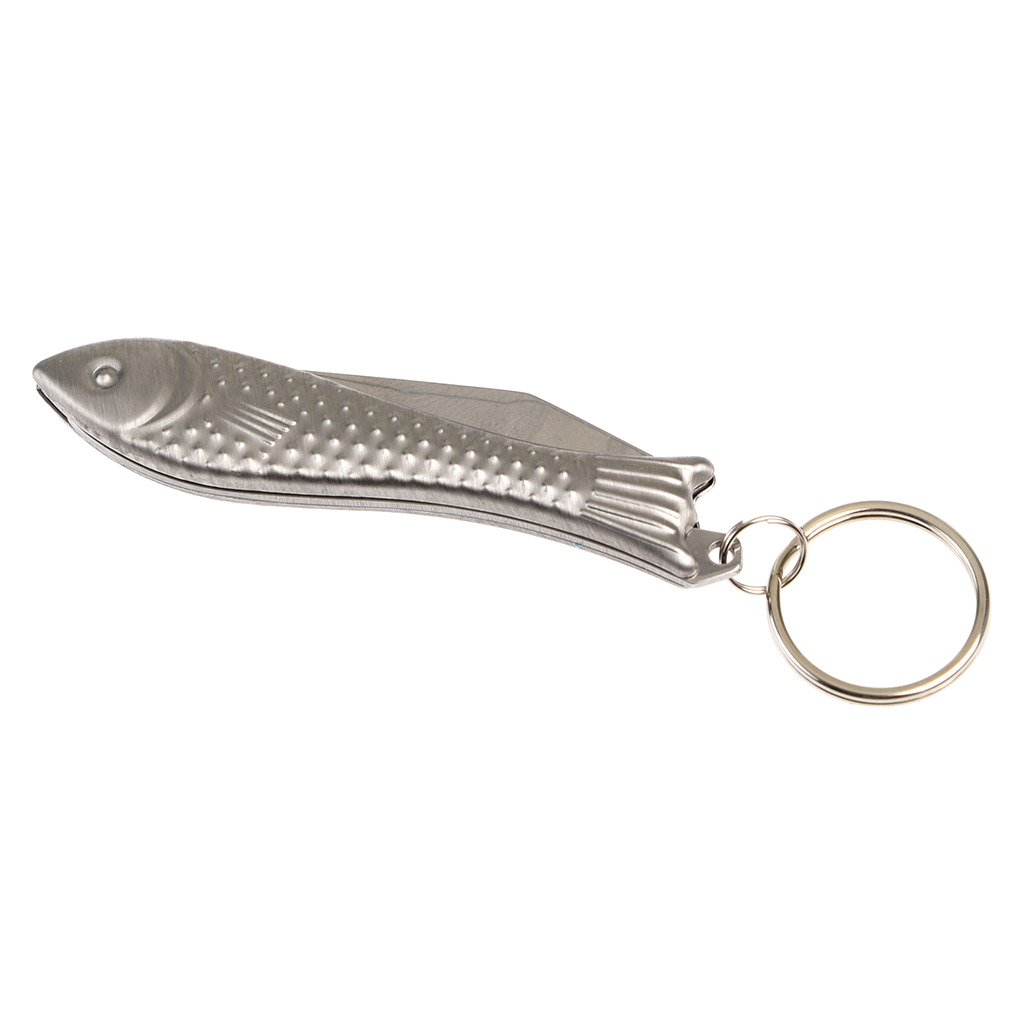 Spirit Of Adventure Fish Shaped Pocket Knife & Keyring