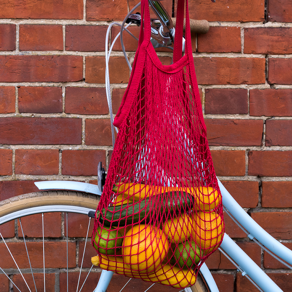 Small Red Mesh Bags