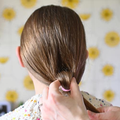 Belle-inspired pony tail Belle-inspired pony tail