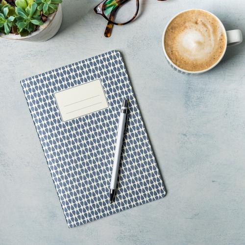 Blue Abstract A5 notebook Blue Abstract A5 notebook
