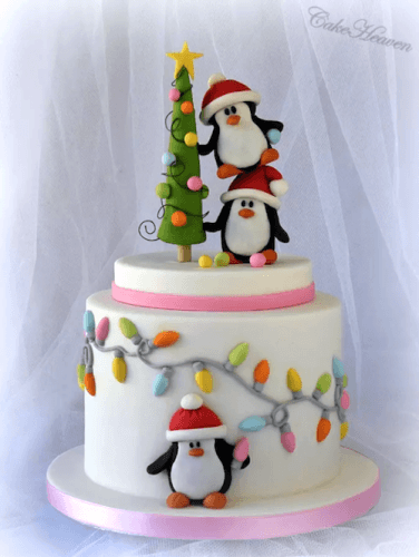 Christmas Cake with Snow Overlay – Grated Nutmeg
