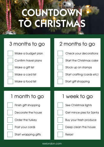 Countdown to Christmas: a handy checklist