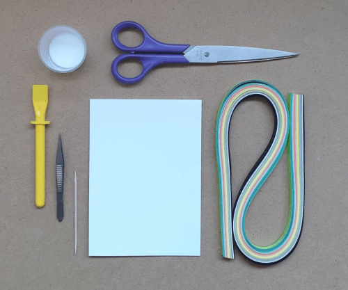 Tools to make quilled greetings card Tools to make quilled greetings card