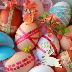 Washi tape eggs Washi tape eggs