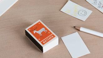 Deer Matchbox Notepad