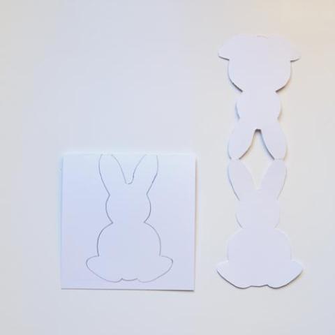 bunny card step 1