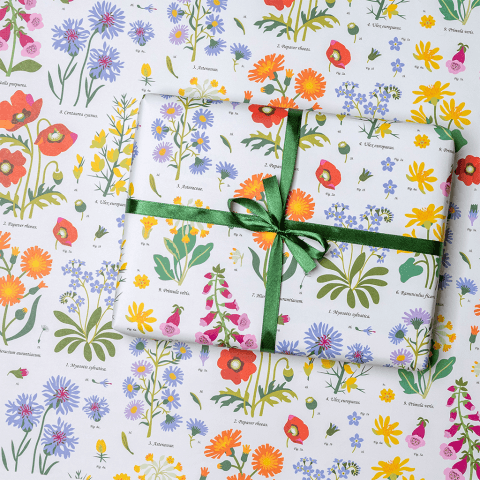 Wild Flowers wrapping paper