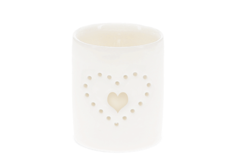 Heart candle cut out