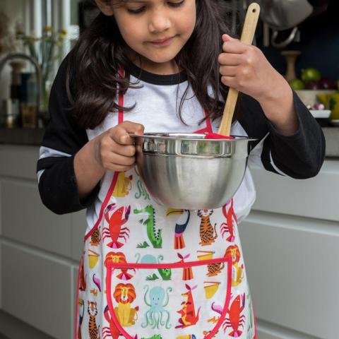 Child with mixing bowl