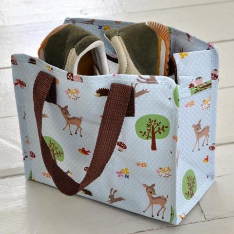 Mini storage bag with shoes