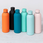 Rubber coasted 500ml drinking water bottles