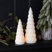 Matt ceramic LED decoration Christmas trees