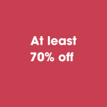 Sale at least 70% off