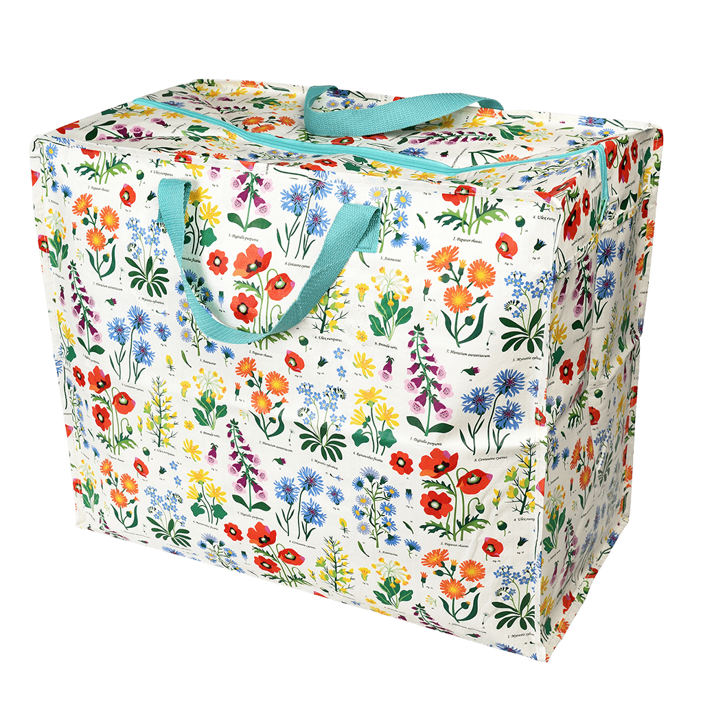 ﻿Wild Flowers Jumbo Storage Bag | ﻿Rex London