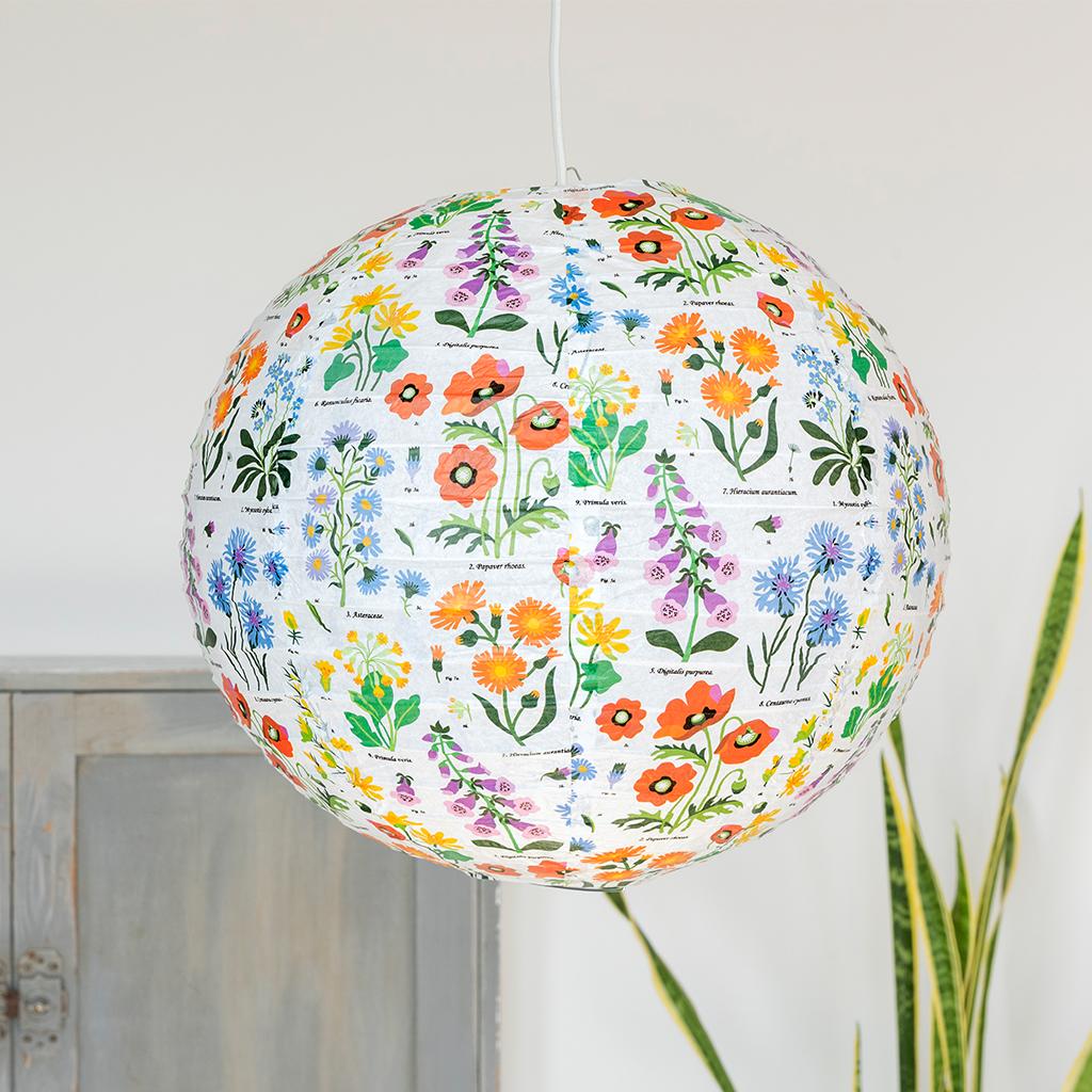 patterned paper light shades