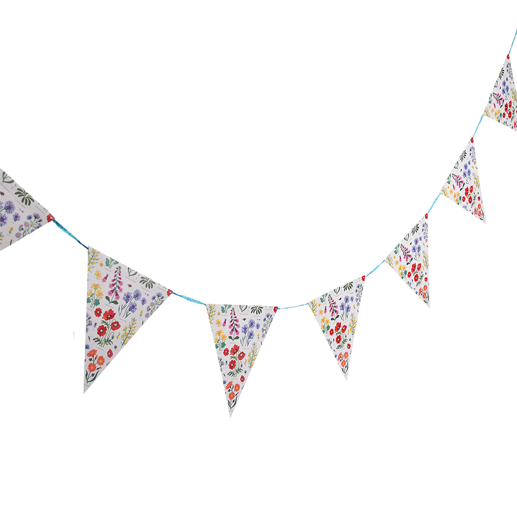 ﻿wild Flowers Paper Bunting ﻿rex London 8310