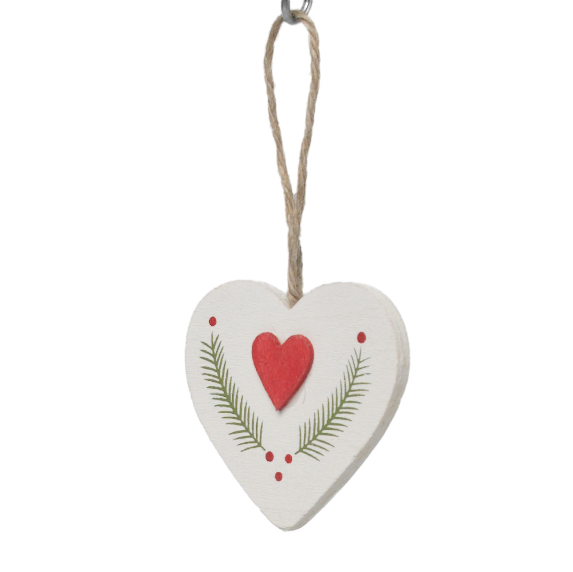 ﻿Laurel Heart Hanging Decoration | ﻿Rex London