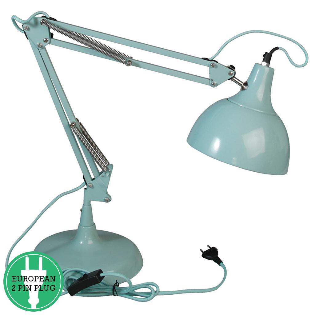 duck egg blue desk lamp