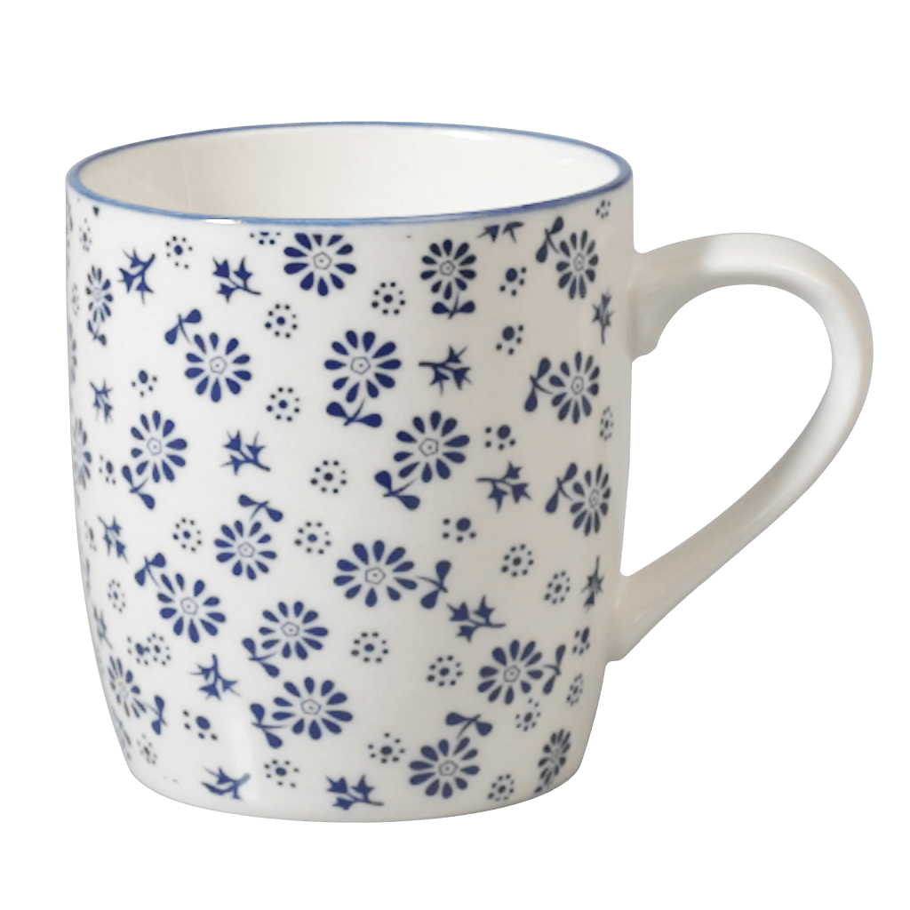 ﻿Japanese Mug Blue Daisy | ﻿Rex London