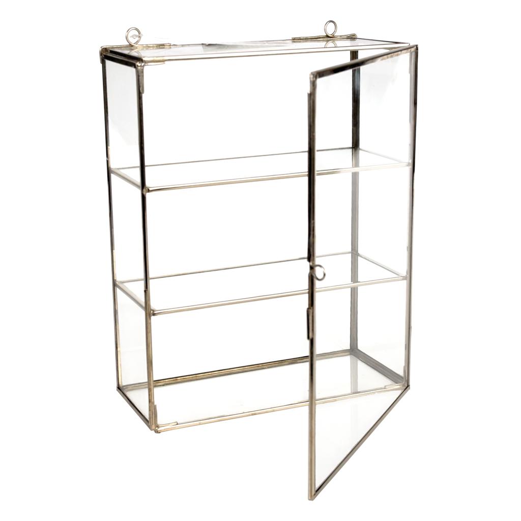 ﻿Brass Display Cabinet In Silver | ﻿Rex London