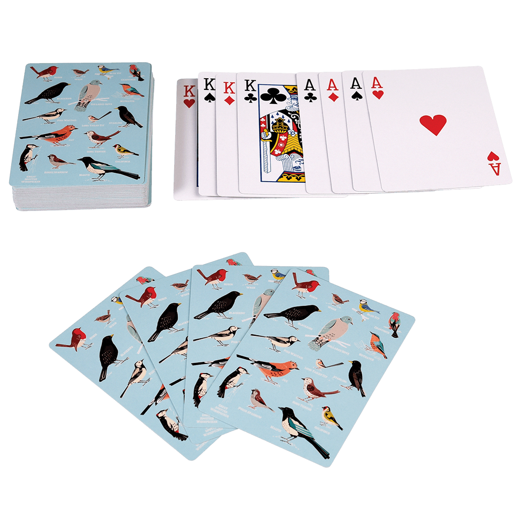 ﻿Garden Birds Playing Cards In A Tin | ﻿Rex London