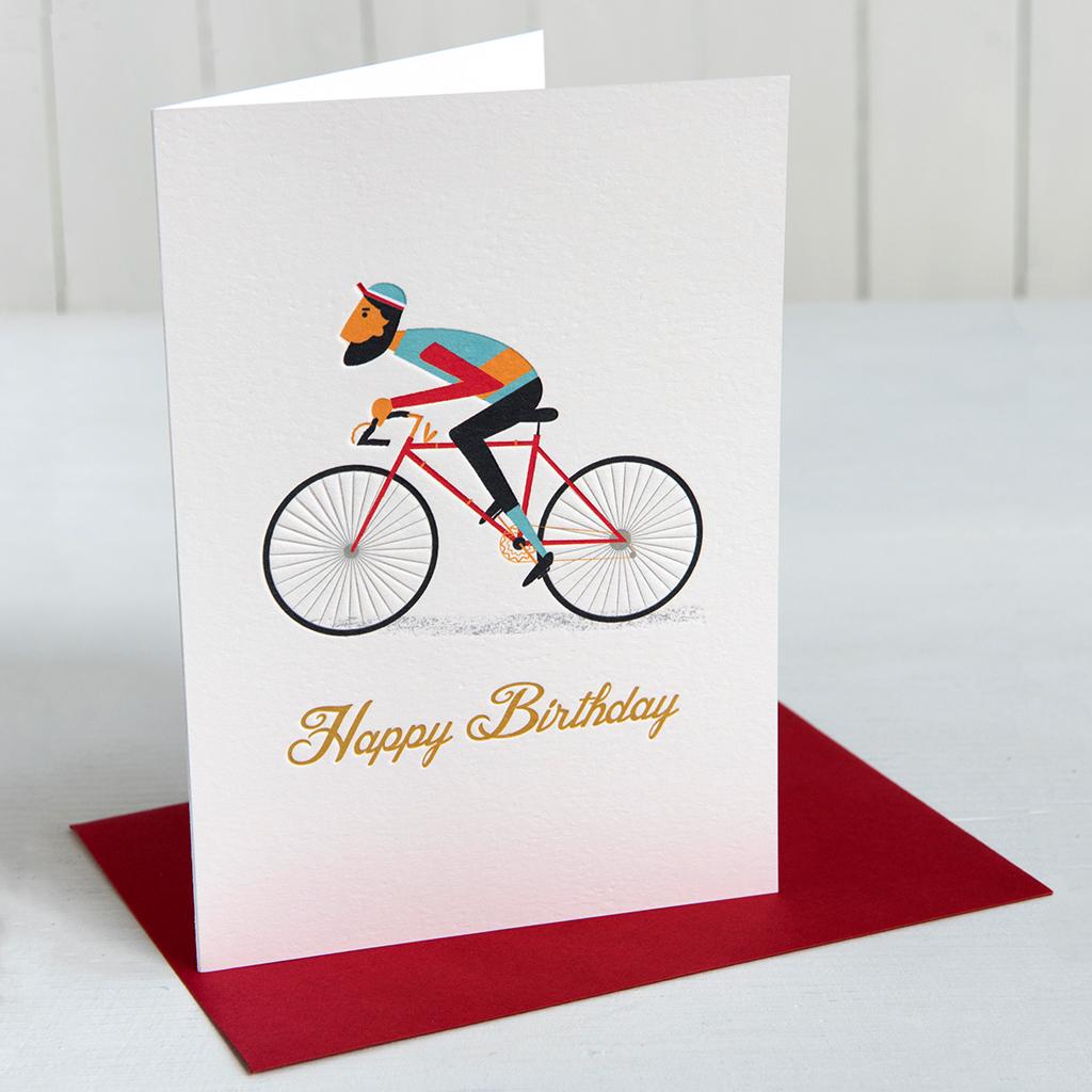 cycling birthday cards