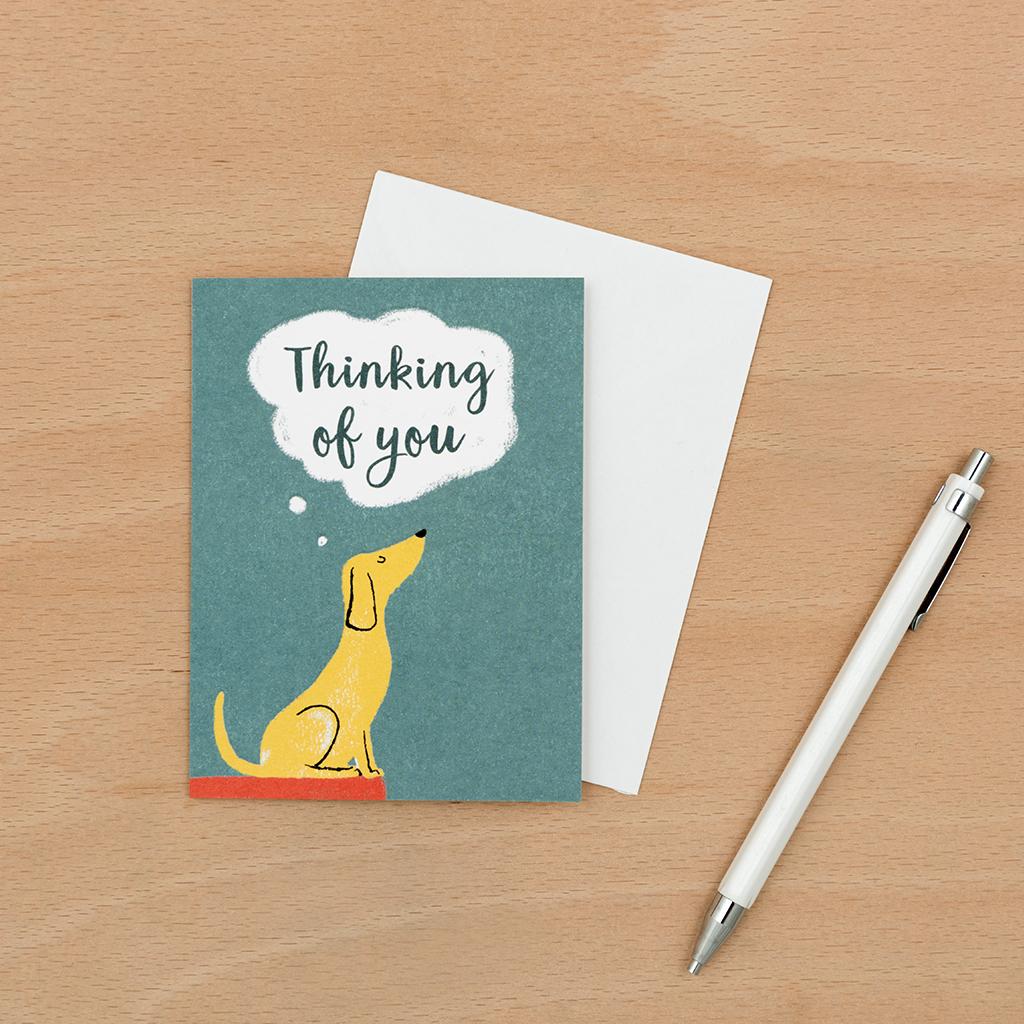 ﻿Thinking Of You Doggy Card | ﻿Rex London