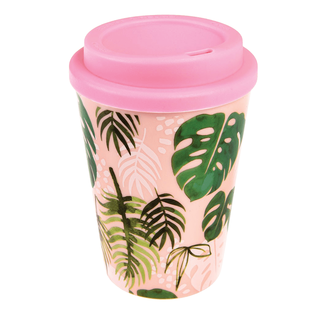 ﻿Tropical Palm Reusable Travel Mug | ﻿Rex London