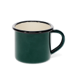 Enamel espresso mug - Dark green