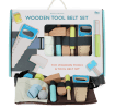 Wooden tools and tool belt playset