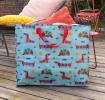 Jumbo storage bag - Sausage Dog (blue)