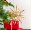 Straw star decoration (15cm)