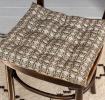 Seat pad cushion (37x37cm) - Brown lily