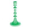 Enamel candlestick (19cm) - Green