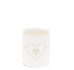 Glossy ceramic tealight holder - Heart