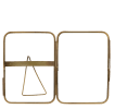 Rounded standing brass frame 13x18cm