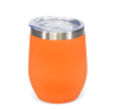 Rubber coated travel cup 350ml - Orange