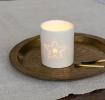 Glossy ceramic tealight holder - Star