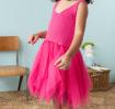 Crochet dress  - Bright pink