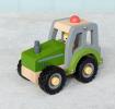 Wooden push along vehicle toy - Tractor (green)