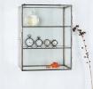 Brass Display Cabinet In Silver