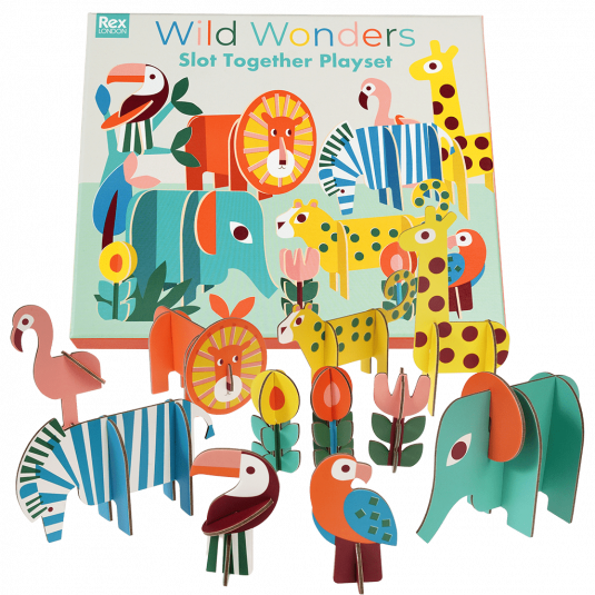 ﻿Wild Wonders Slot Together Playset | ﻿Rex London